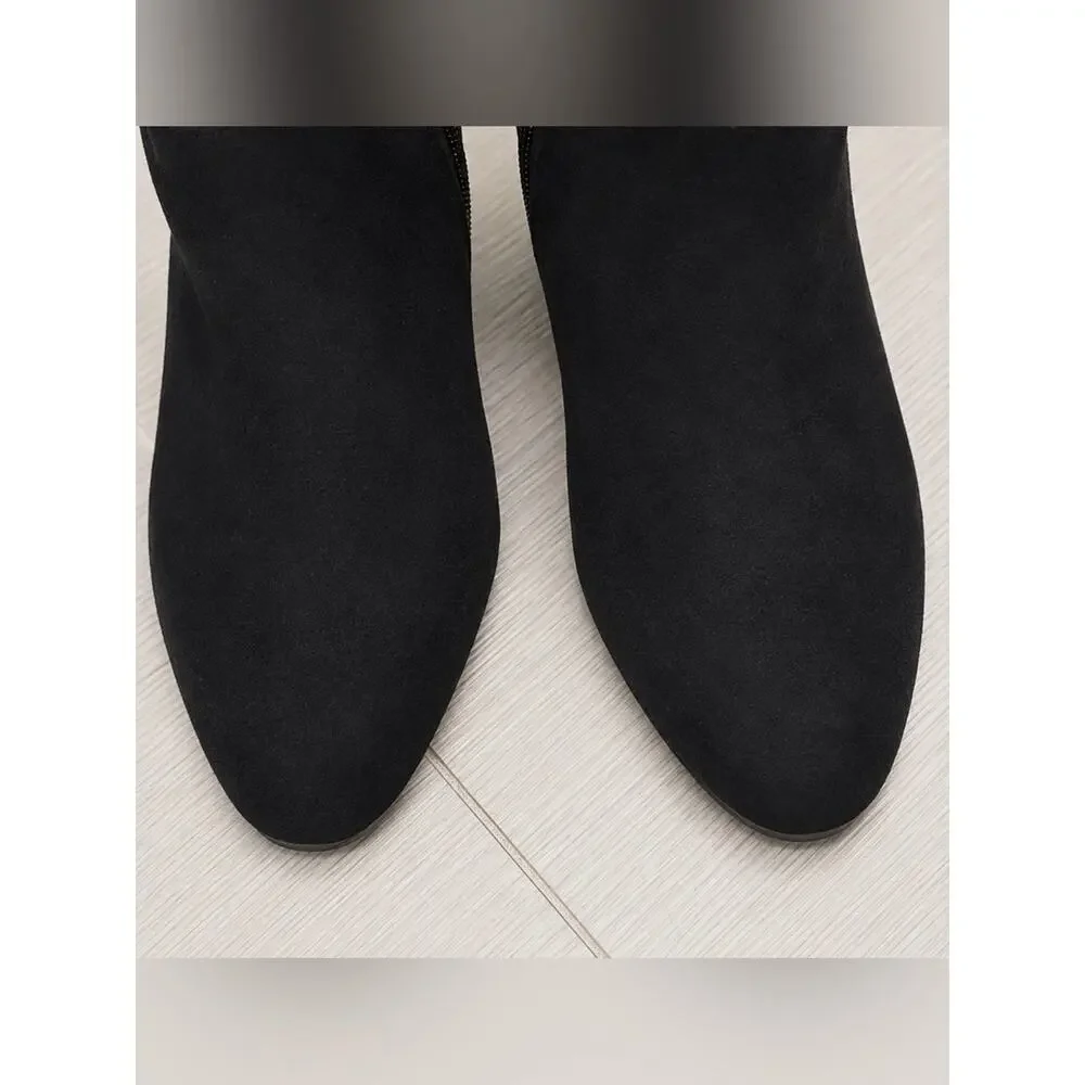 Kelly & Katie Hayd Wide Calf Tall Boots Black Size 7.5W